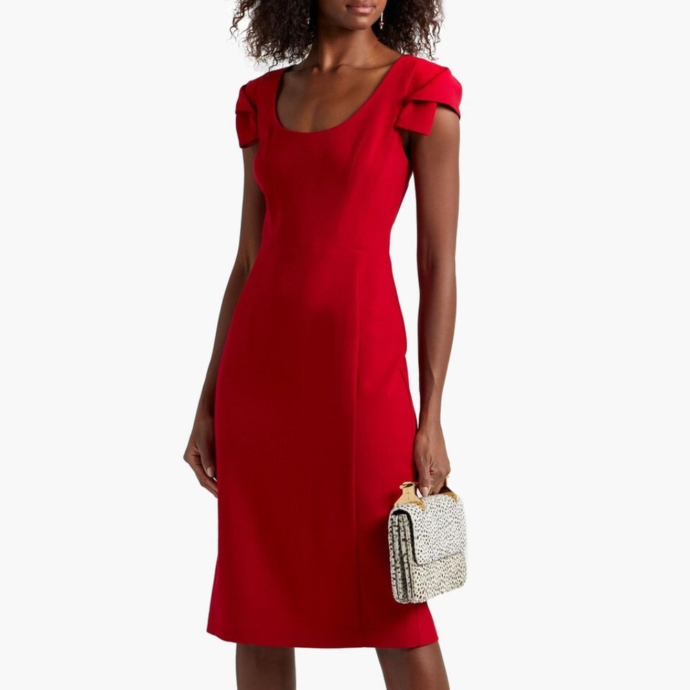 Black Halo Red Scoop Neck Amelie Dress Size 4